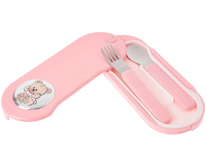 Set posatine Orsetto rosa (2 pezzi) Selezione Zanolli