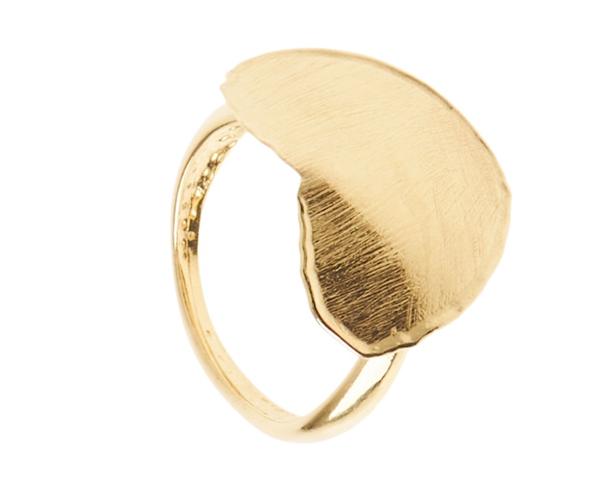 Anello Cuore argento dorato Selezione Zanolli