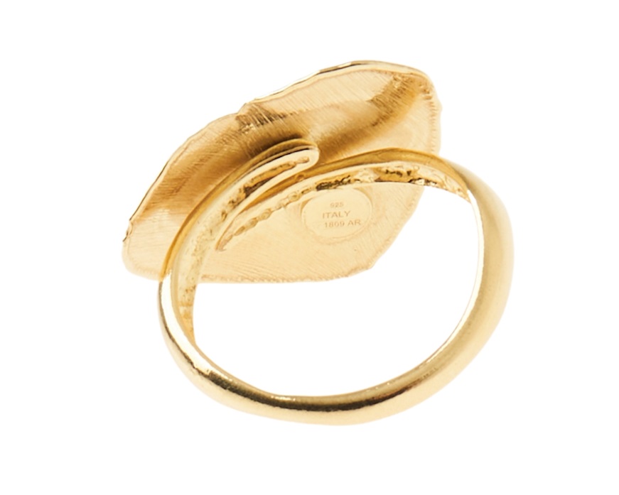 Anello Cuore argento dorato Selezione Zanolli