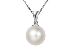 Girocollo argento e perla pendente fresh water Selezione Zanolli