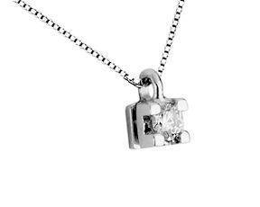 Collana oro 750‰ con diamante Selezione Zanolli