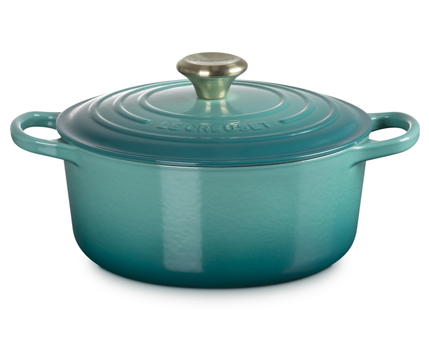 Round cocotte Evolution cast iron riviera Le Creuset