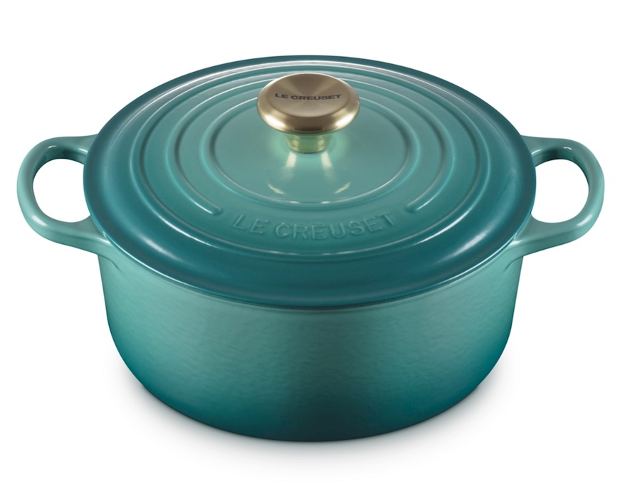 Round cocotte Evolution cast iron riviera Le Creuset
