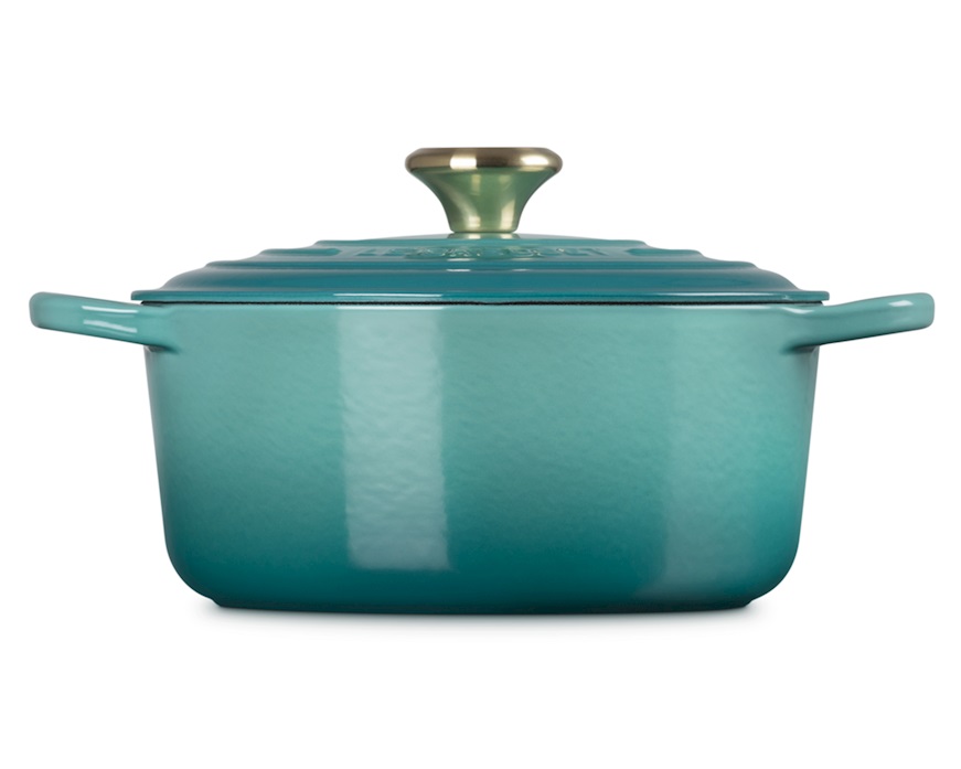 Round cocotte Evolution cast iron riviera Le Creuset