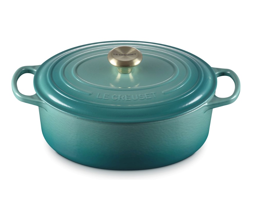 Oval cocotte Evolution cast iron riviera Le Creuset