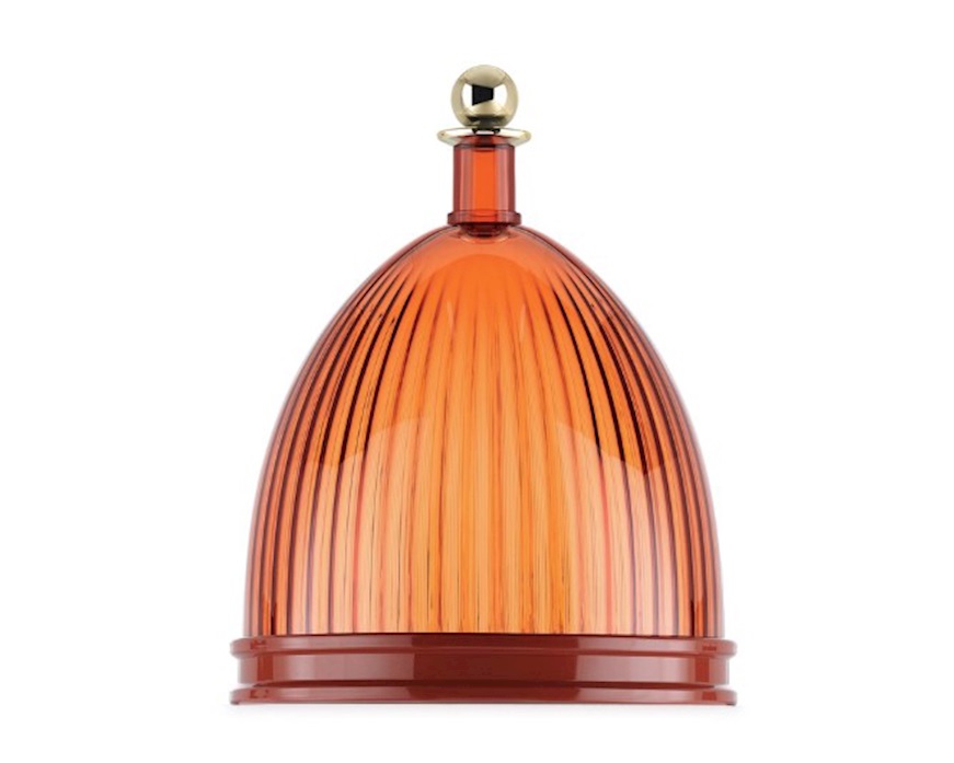 Contenitore La Coupole ambra e mattone Kartell