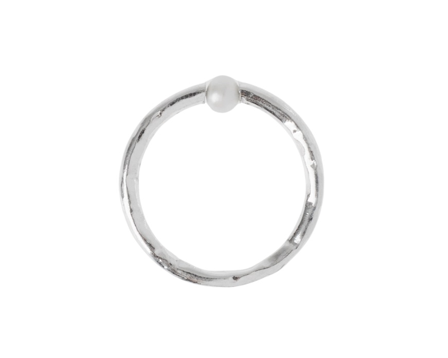 Ring Dafne silver and mother-of-pearl Selezione Zanolli