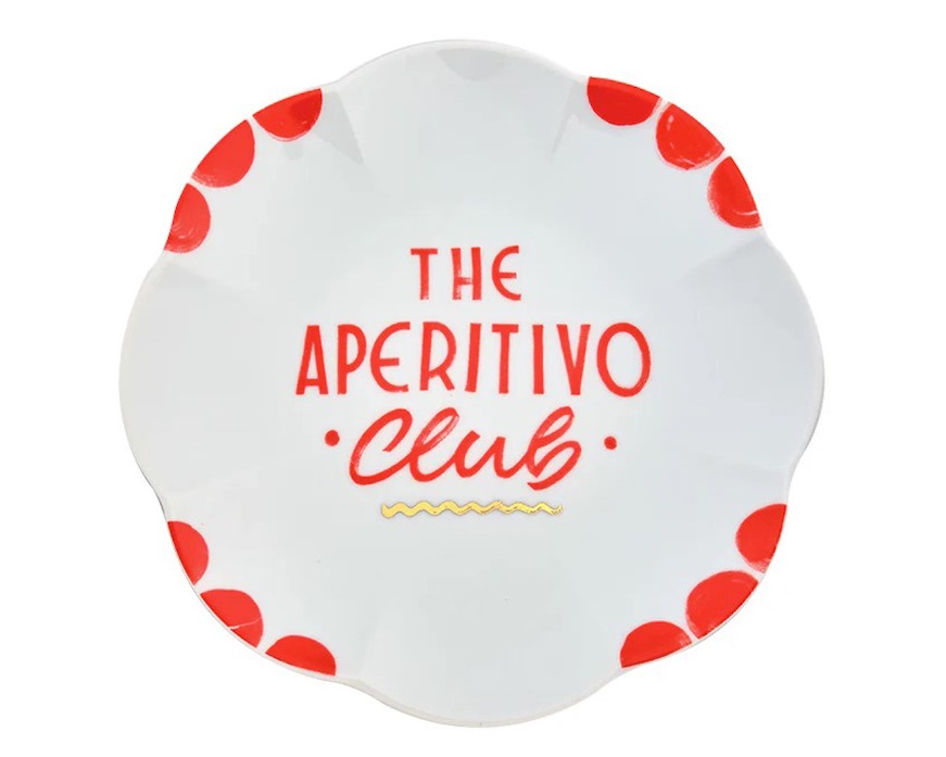 Piatto The Club porcellana Aperitivo Bitossi home