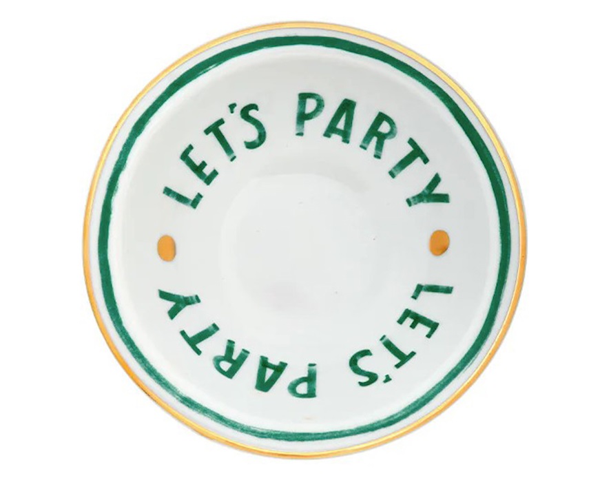 Ciotola The Club porcellana Let's Party verde Bitossi home