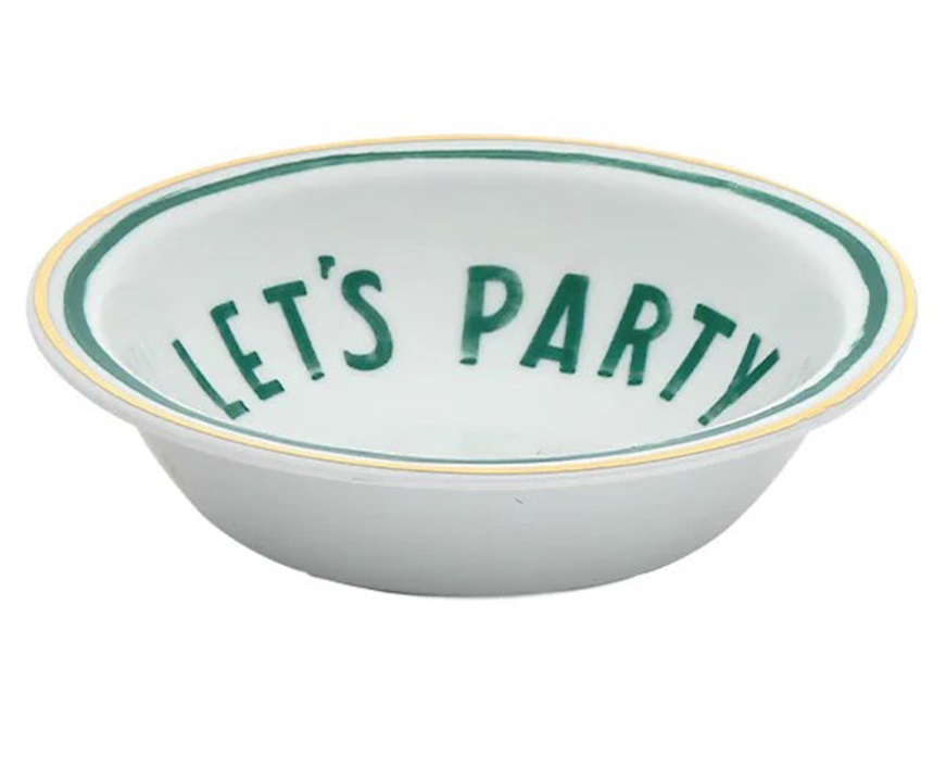 Ciotola The Club porcellana Let's Party verde Bitossi home