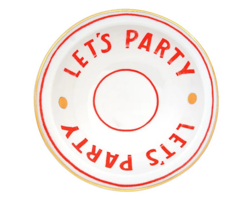 Ciotola The Club porcellana Let's Party rosso Bitossi home