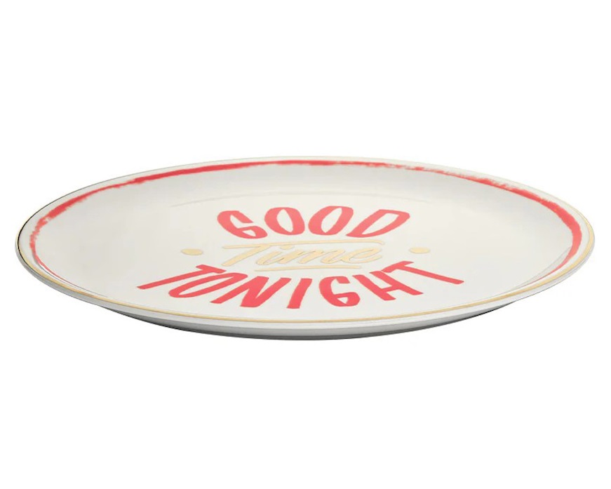 Piatto pizza The Club porcellana Good Times Bitossi home