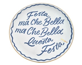 Piatto pizza The Club porcellana Festa