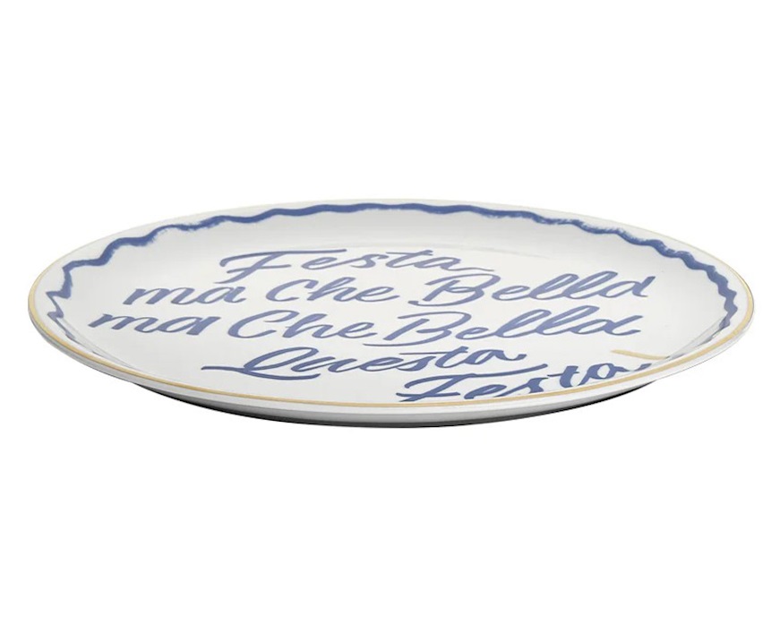Piatto pizza The Club porcellana Festa Bitossi home