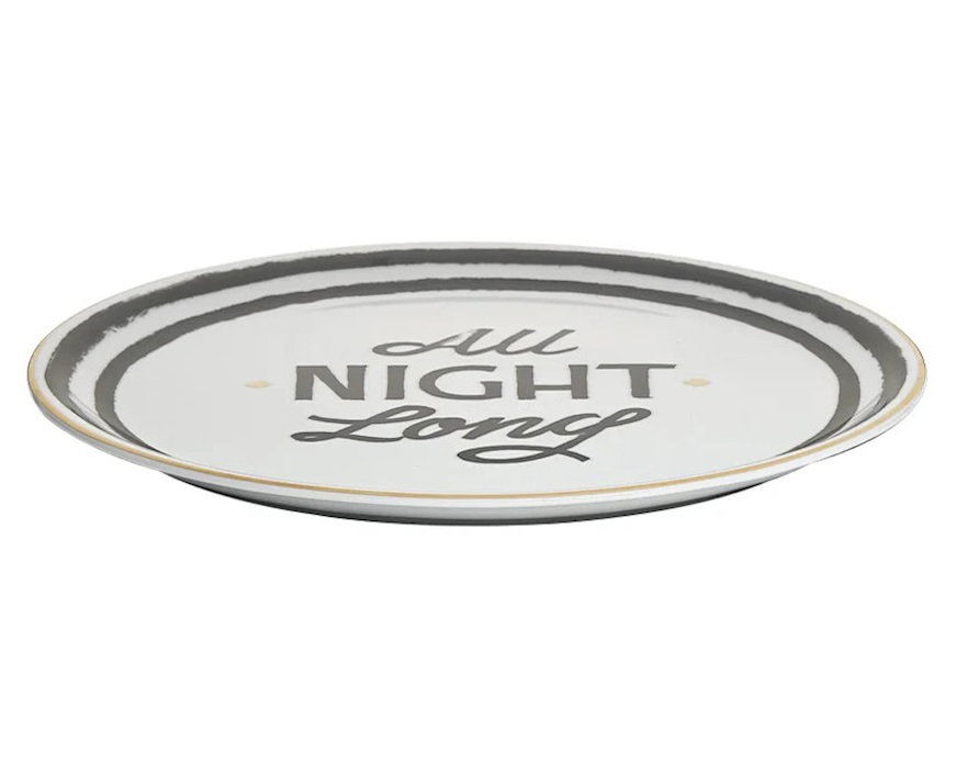 Piatto pizza The Club porcellana All Night Bitossi home