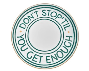 Piatto pizza The Club porcellana Don't Stop