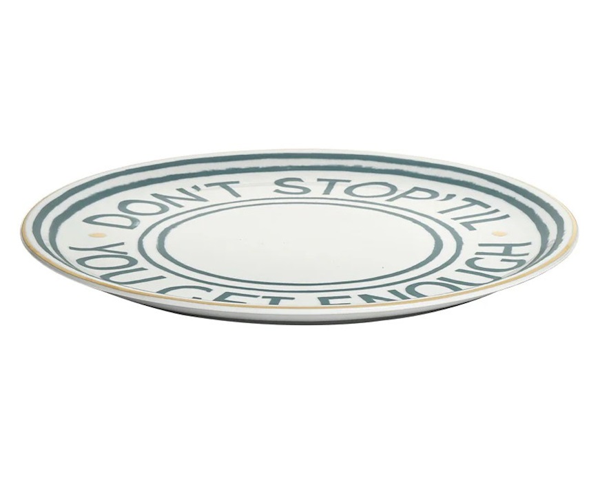 Piatto pizza The Club porcellana Don't Stop Bitossi home