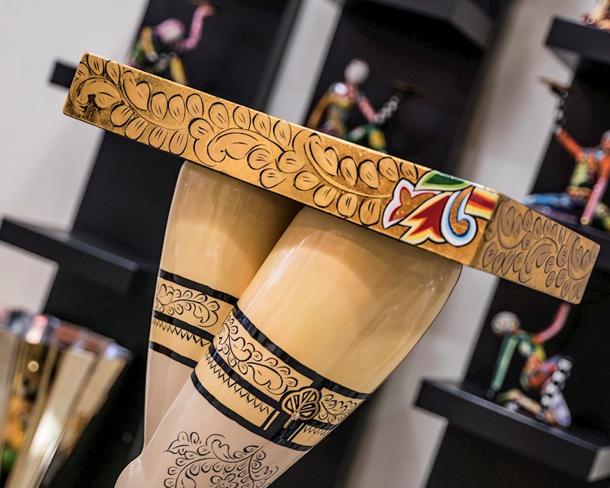 Console Table Lady's Legs hand painted Tom's Drag