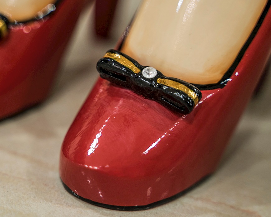 Console Table Lady's Legs hand painted Tom's Drag