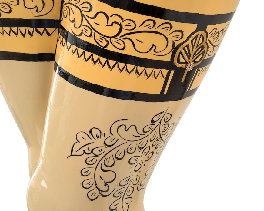 Console Table Lady's Legs hand painted Tom's Drag