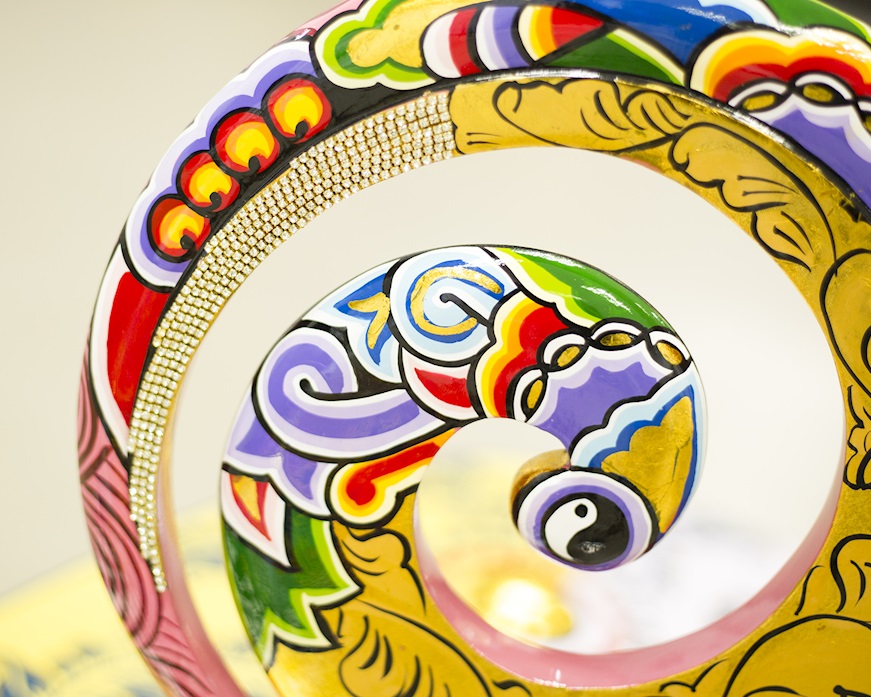 Energy Spiral dipinto a mano Tom's Drag