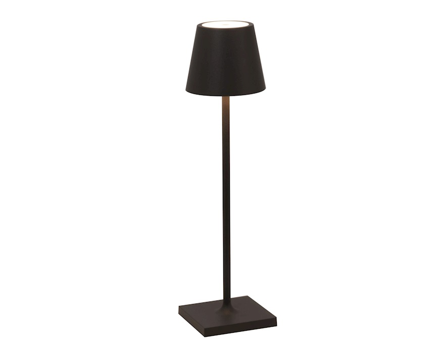 Lampada da tavolo Poldina Pro Micro nero Zafferano