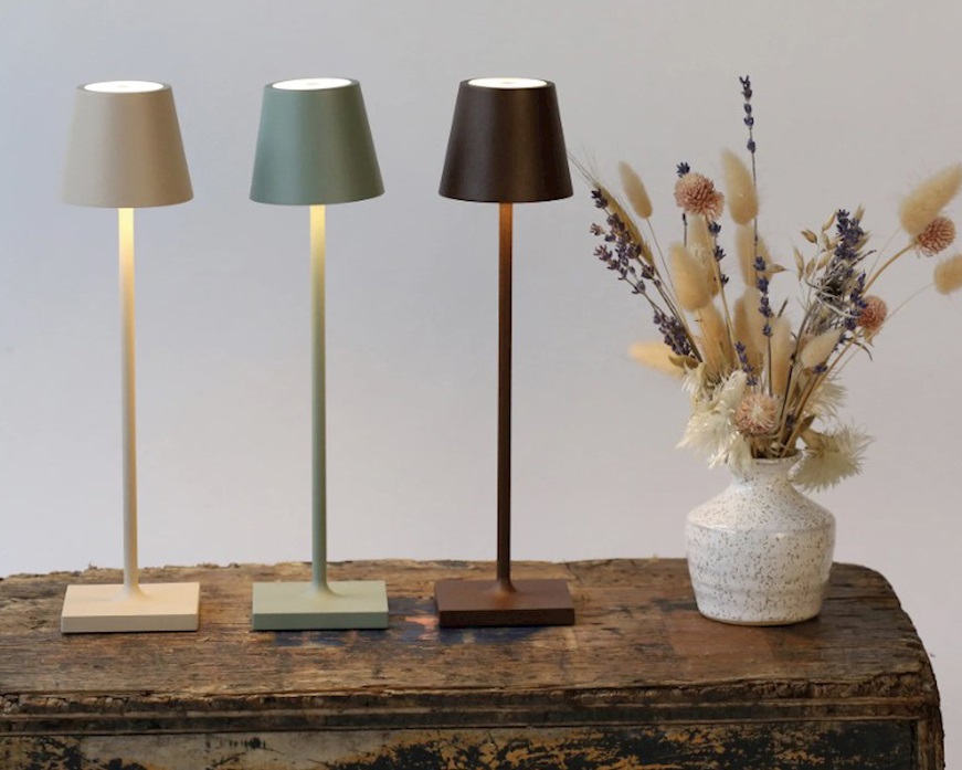 Lampada da tavolo Poldina Pro Micro nero Zafferano