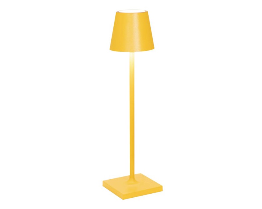Lampada da tavolo Poldina Pro Micro ocra Zafferano