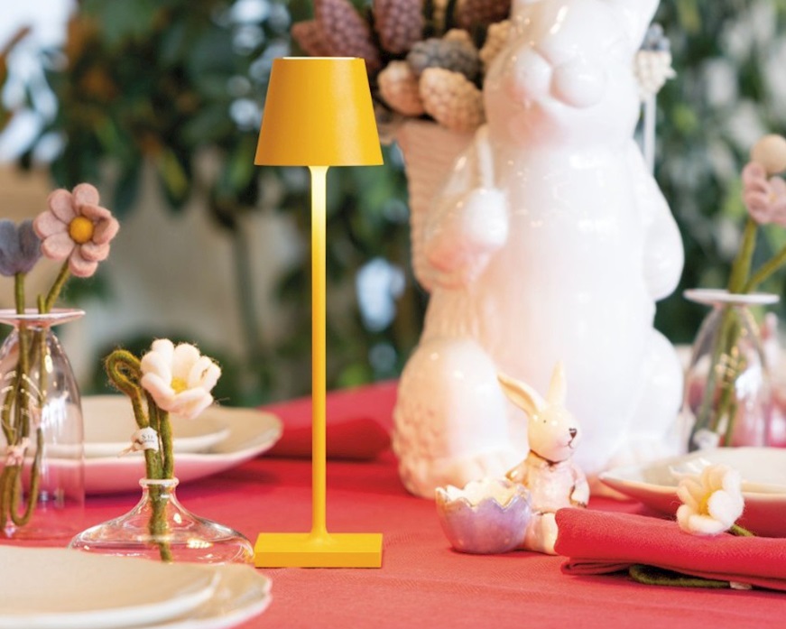 Lampada da tavolo Poldina Pro Micro ocra Zafferano