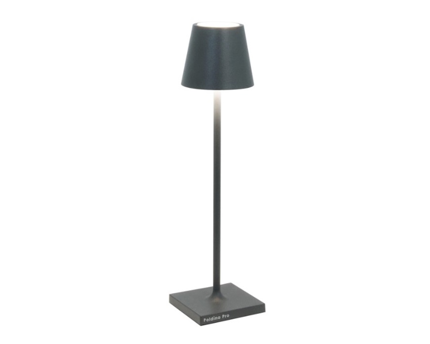 Table lamp Poldina Pro Micro dark gray Zafferano