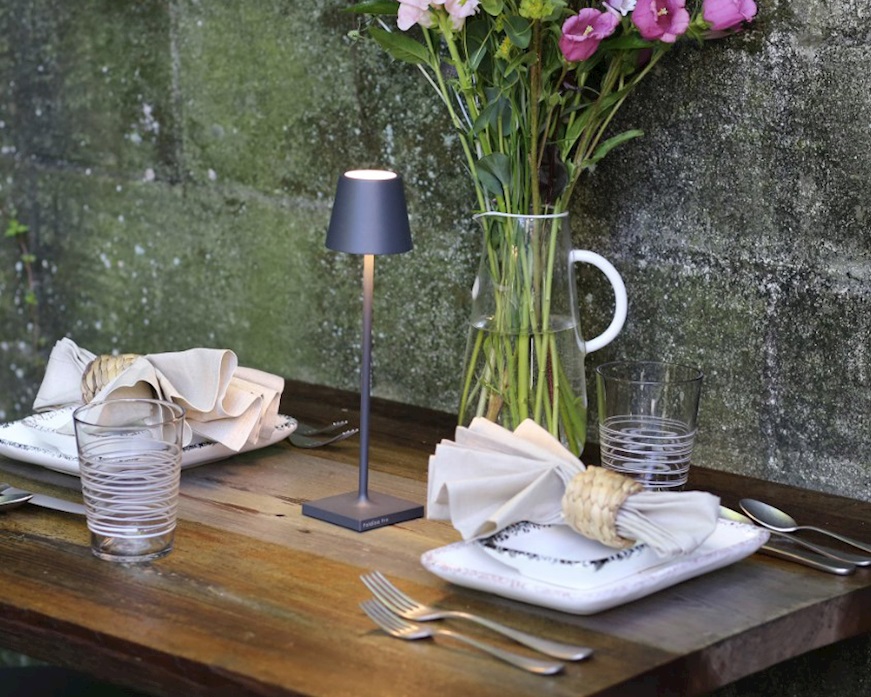 Table lamp Poldina Pro Micro dark gray Zafferano