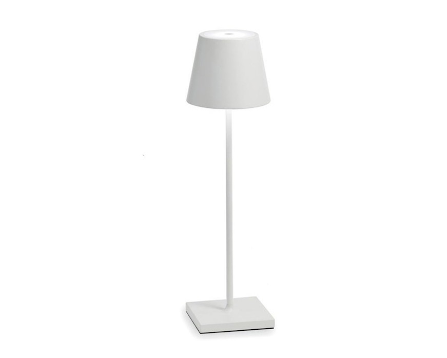 Lampada da tavolo Poldina Pro bianco opaco Zafferano