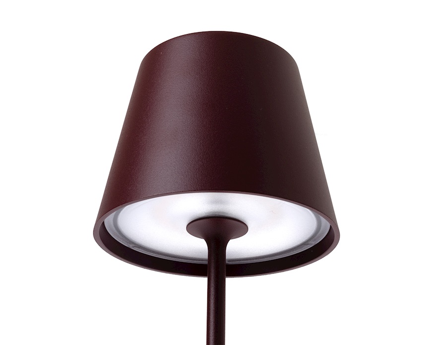 Table lamp Poldina Pro burgundy Zafferano