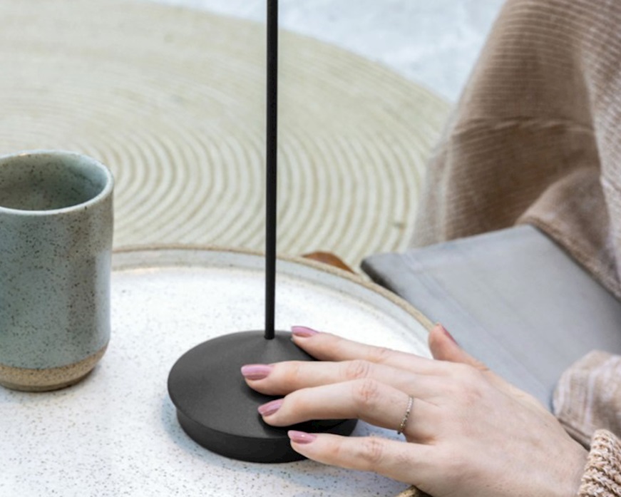 Table lamp Pina Dark Grey Zafferano