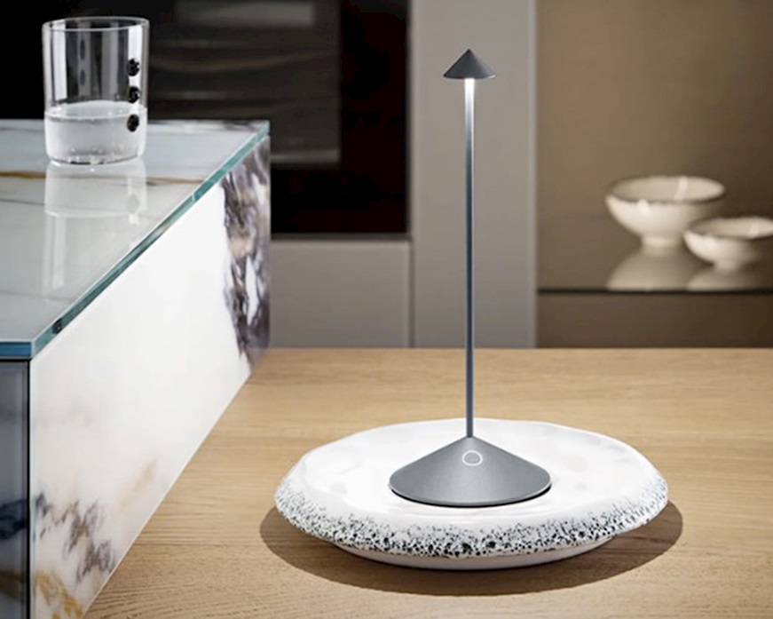 Table lamp Pina Dark Grey Zafferano