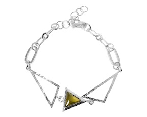 Bracciale Nyssa argento e peridoto Selezione Zanolli
