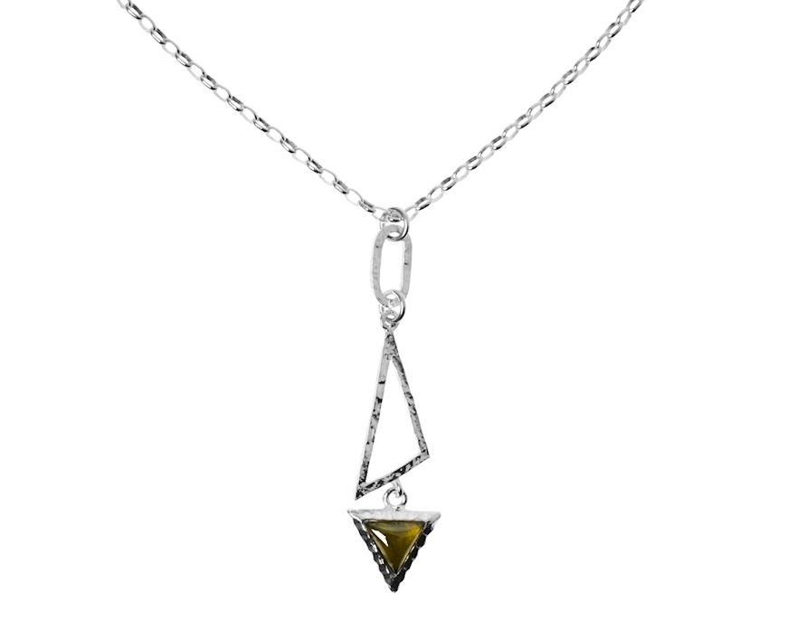 Necklace Nyssa silver and peridote Selezione Zanolli