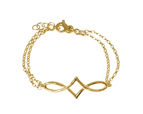 Bracciale Infinity argento dorato Selezione Zanolli