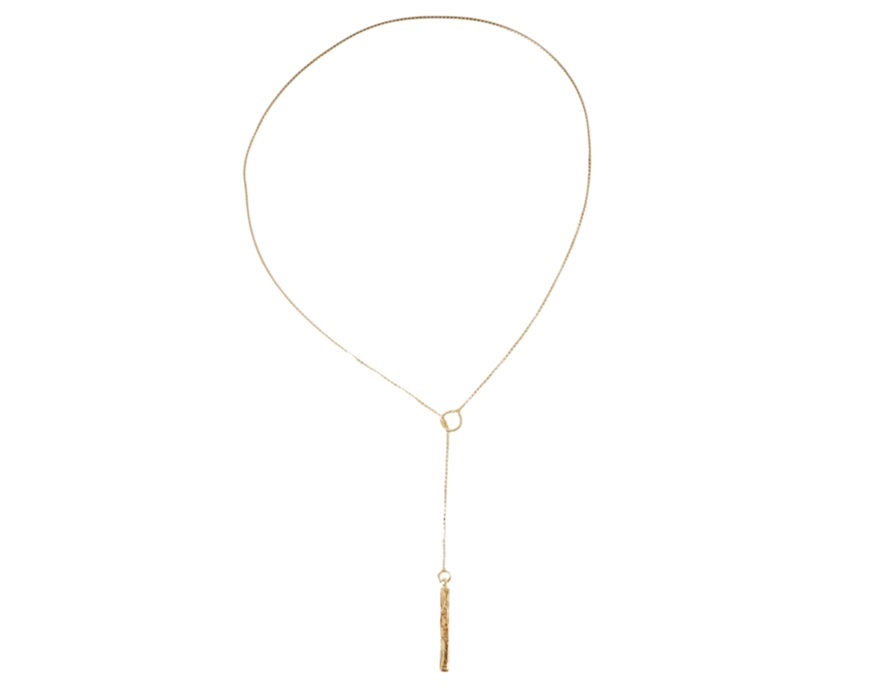 Collana Seta argento dorato fiammifero martellato Selezione Zanolli