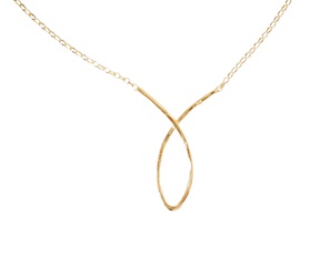 Collana Infinity argento dorato Selezione Zanolli