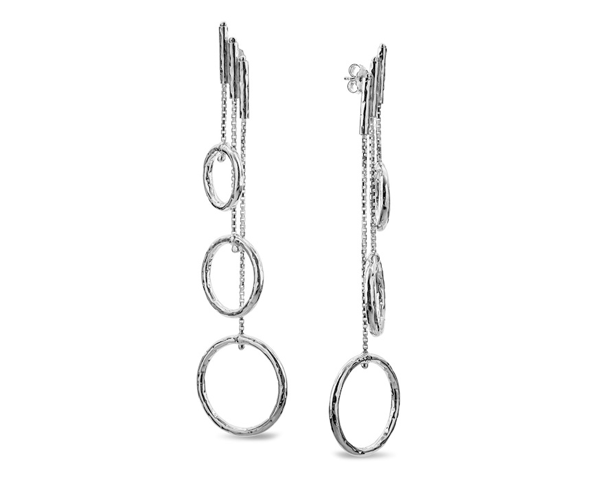 Earrings Sinuosa silver Selezione Zanolli