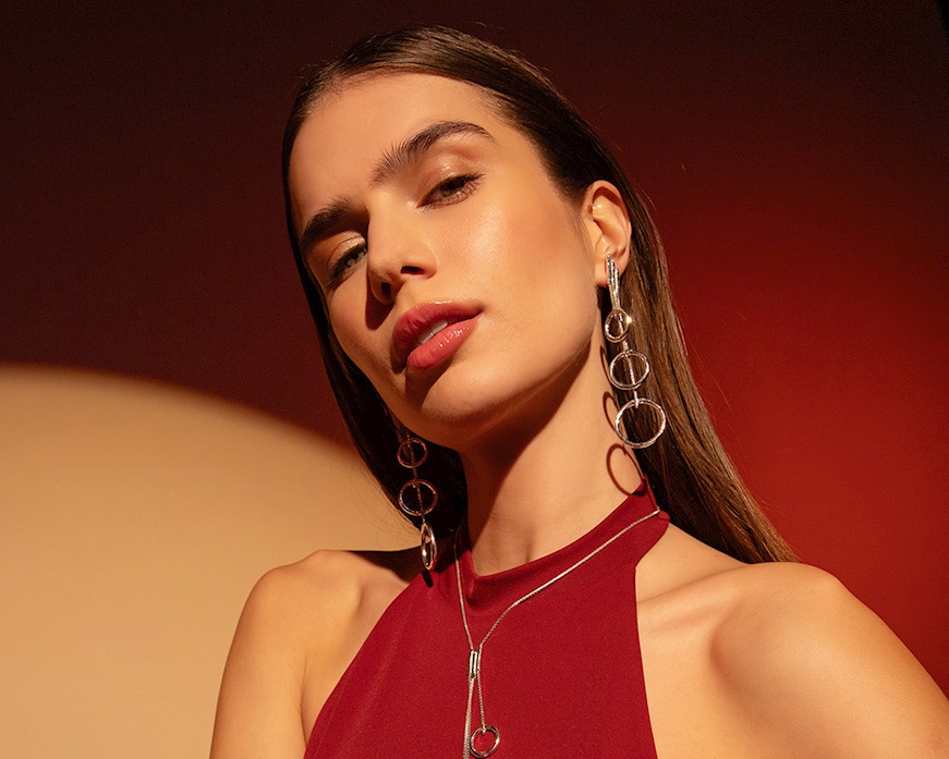 Earrings Sinuosa silver Selezione Zanolli