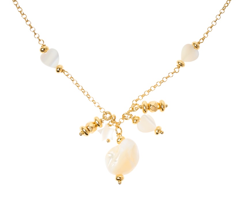 Collana argento dorato con madreperla Selezione Zanolli