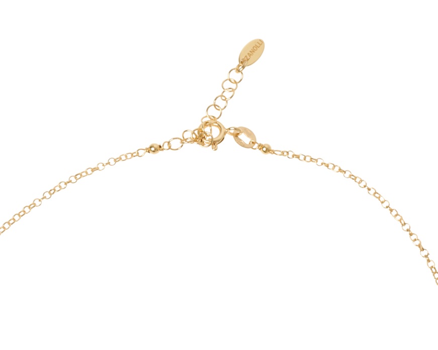 Collana argento dorato con palle lucide e satinate Selezione Zanolli