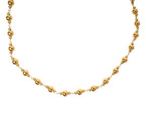 Collana argento dorato con palle lucide Selezione Zanolli