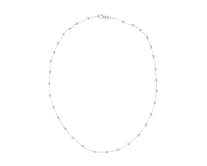 Catenina argento con palline alternate Selezione Zanolli
