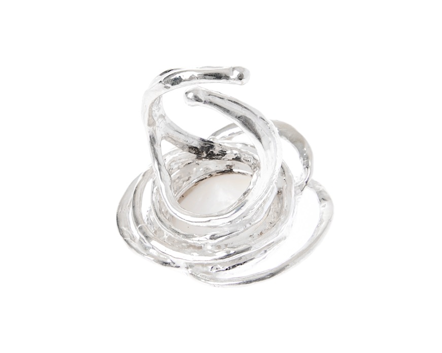 Anello Sunrise argento con madreperla Selezione Zanolli