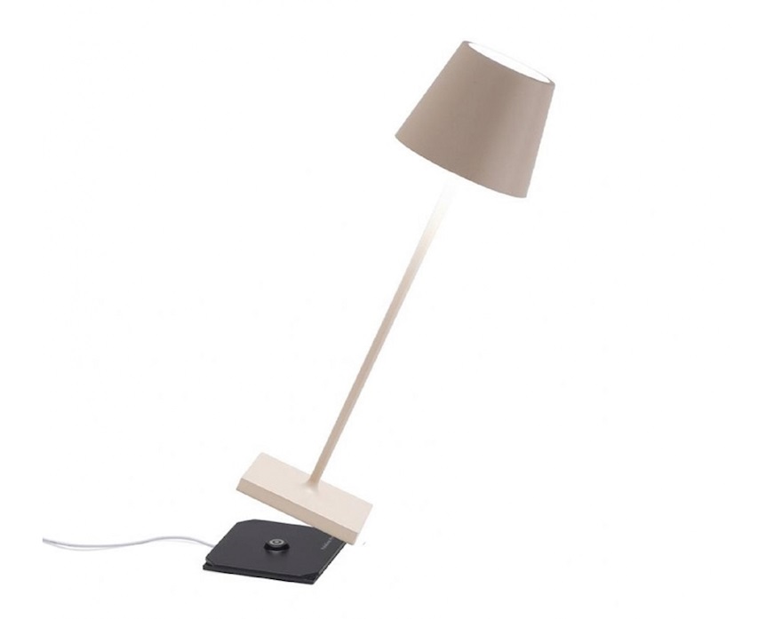 Lampada da tavolo Poldina Pro sabbia Zafferano