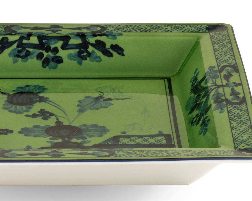 Valet tray Oriente Italiano Malachi porcelain Richard Ginori