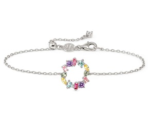 Bracciale tondo Colour Wave argento con zirconi multicolore Nomination